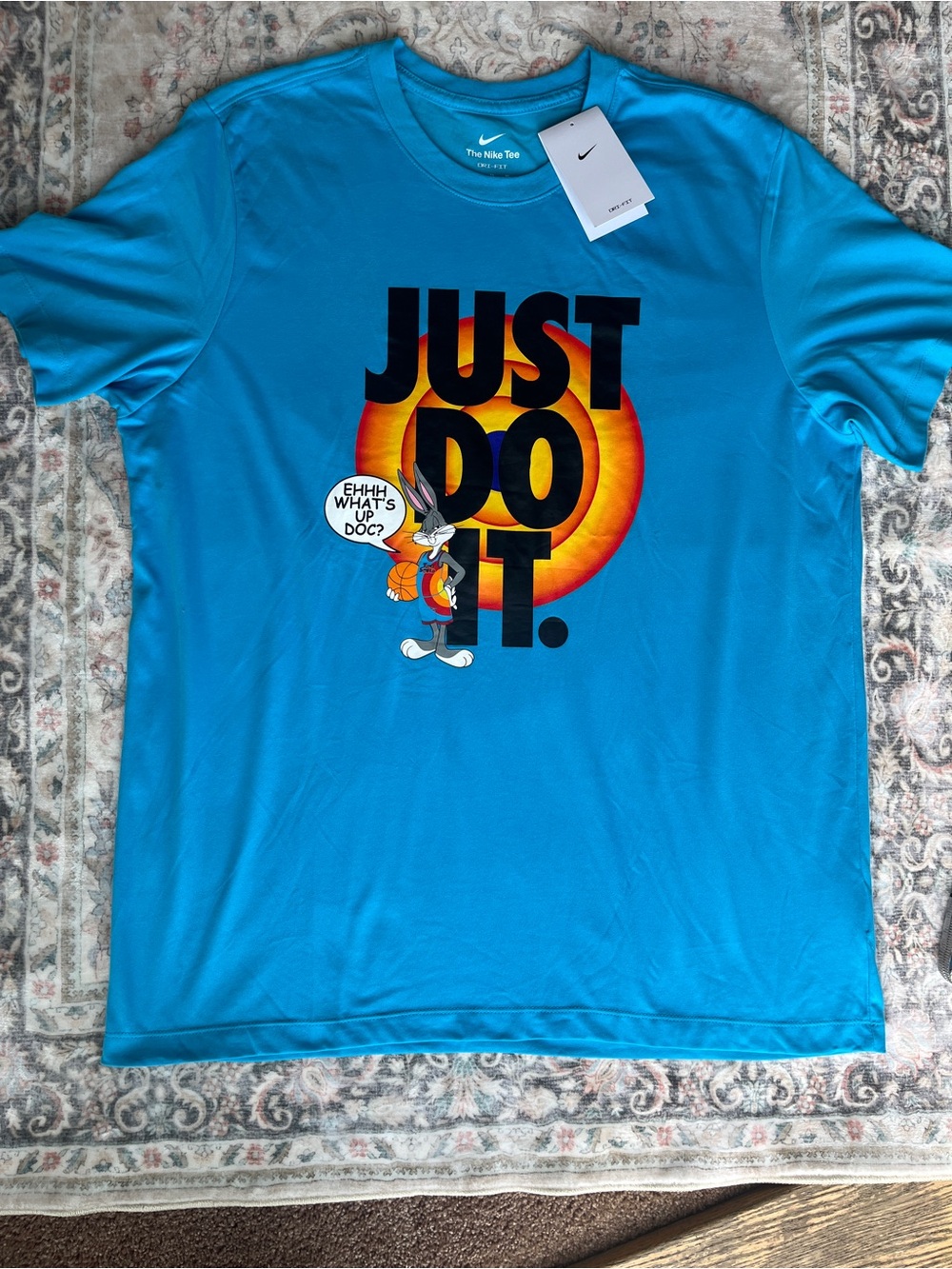 Nike Blue Mens Just Do It Bugs Bunny Graphic Tee